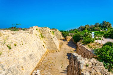 İsrail eski caesarea, Haçlılar şehrin kalıntıları