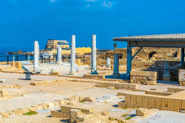 Ruinen des antiken Badehauses am Caesarea in Israel — Stockfoto