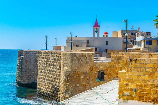 Maronitský dům ve Středozemním moři z o opevnění — Stock fotografie