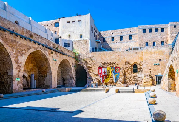 Salão de cavaleiros em Akko, Israel — Fotografia de Stock