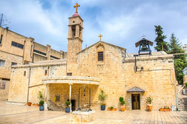 Grecki Kościół prawosławny Zwiastowania w Nazarecie — Zdjęcie stockowe