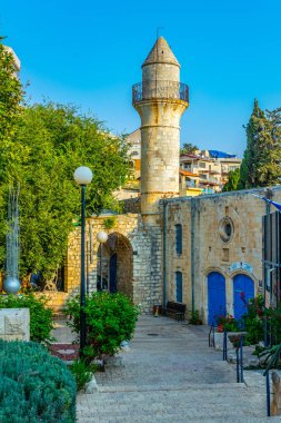Tsfat/Safed, İsrail dar bir sokakta görünümünü