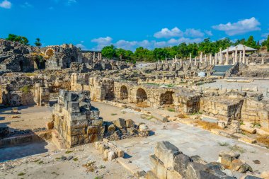 İsrail'de Beit Shean Roma Harabeleri