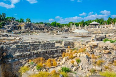 İsrail'de Beit Shean Roma Harabeleri