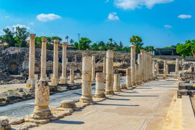 İsrail'de Beit Shean Roma Harabeleri