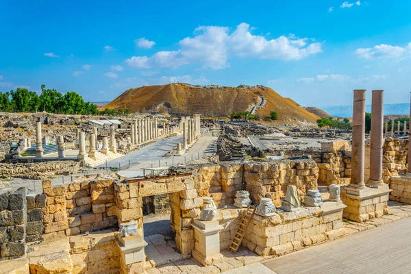 Beit Shean ruínas romanas em Israel — Fotografia de Stock