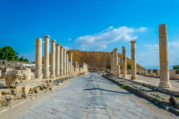 Beit Shean ρωμαϊκά ερείπια στο Ισραήλ — Φωτογραφία Αρχείου