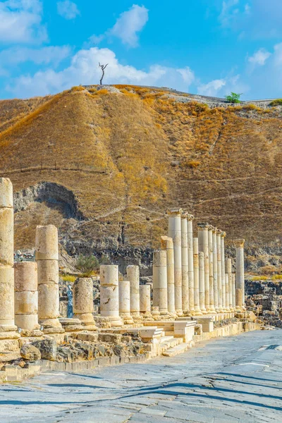 Beit Shean ruínas romanas em Israel — Fotografia de Stock