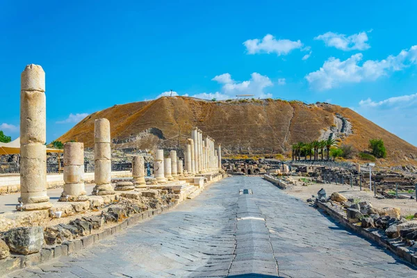 Beit Shean ruínas romanas em Israel — Fotografia de Stock