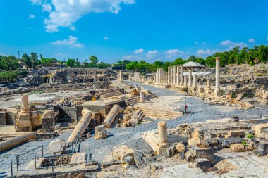 İsrail'de Beit Shean Roma Harabeleri