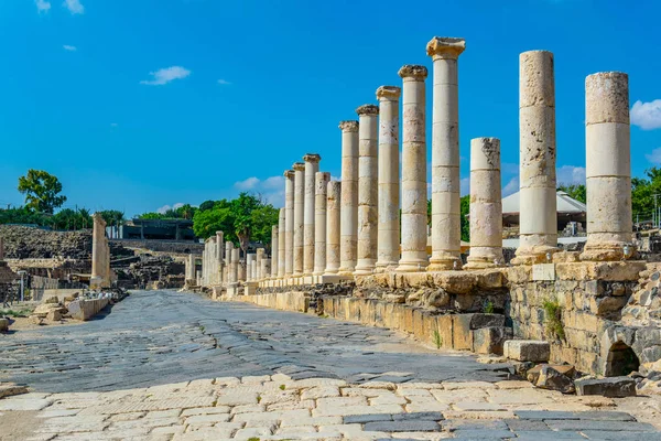 Beit Shean ρωμαϊκά ερείπια στο Ισραήλ — Φωτογραφία Αρχείου