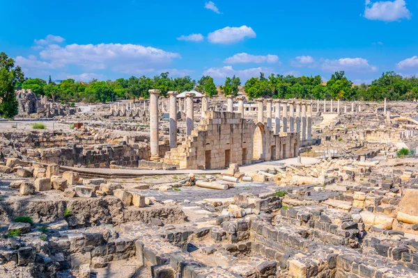 Beit Shean ruínas romanas em Israel — Fotografia de Stock