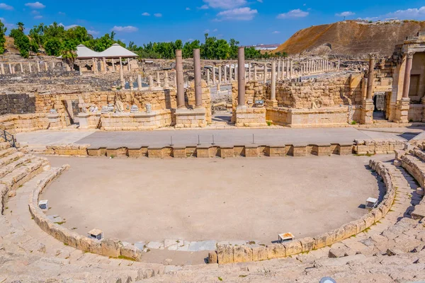 Romersk theatre på Beit Shean i Israel — Stockfoto