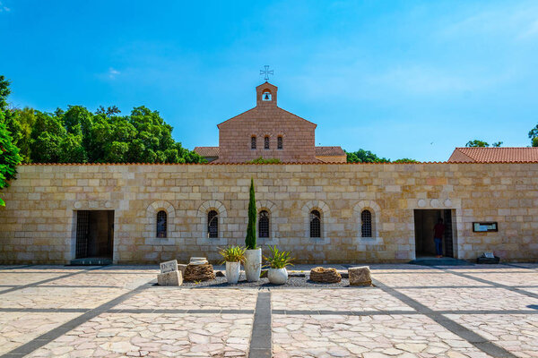 Church of the multiplication of the loaves and fishes in Tabgha,