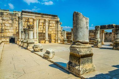 Eski bir sinagog Capernaum, Isarel kalıntıları