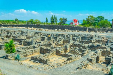 Bir antik kalıntıları kasaba capernaum İsrail