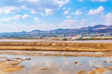 Eilat tuz tava İsrail görüntülendi