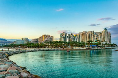 İsrail tatil Eilat, İsrail oteller gün batımı görünümü