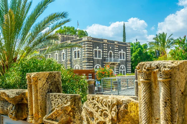 Monasterio franciscano en Cafarnaúm, Israel — Foto de Stock