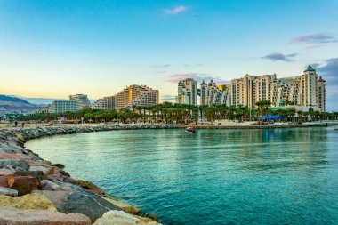 İsrail tatil Eilat, İsrail oteller gün batımı görünümü