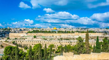 Zeytin Dağı, İsrail görüntülendi Jerusalem