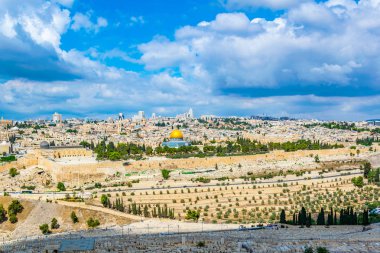 Zeytin Dağı, İsrail görüntülendi Jerusalem