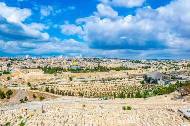 Zeytin Dağı, İsrail görüntülendi Jerusalem