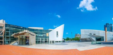 Tel Aviv, İsrail, 10 Eylül 2018: Tel Aviv Müzesi Sanat Merkezi, İsrail
