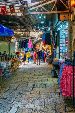 Kudüs, İsrail, 6 Eylül 2018: İnsanlar arasında gezinme