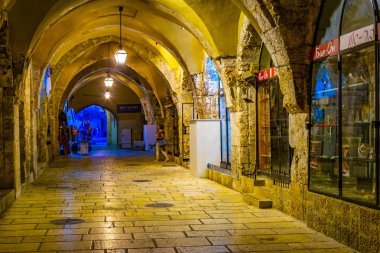 Kudüs, İsrail, 6 Eylül 2018: İnsanlar arasında gezinme