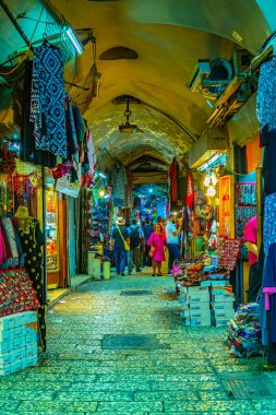 Kudüs, İsrail, 6 Eylül 2018: İnsanlar arasında gezinme