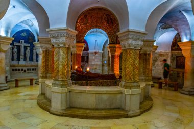 Kudüs, İsrail, 7 Eylül 2018: İç franciscan Pzt