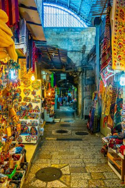 Kudüs, İsrail, 7 Eylül 2018: İnsanlar arasında gezinme