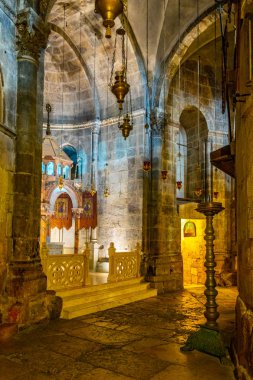 Kudüs, İsrail, 8 Eylül 2018: Kilise kutsal iç