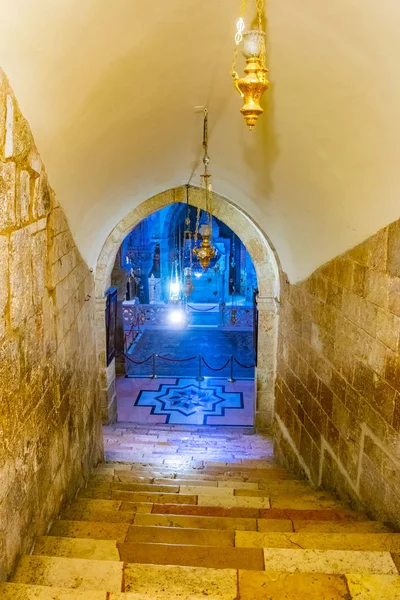 JERUSALEM, ISRAEL, SETEMBRO 8, 2018: Interior da igreja de santo — Fotografia de Stock