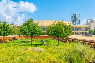 Tel Aviv, İsrail, 10 Eylül 2018: Charles Bronfman konferans salonu