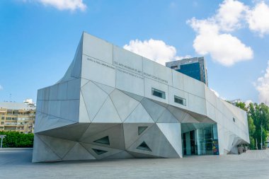 Tel Aviv, İsrail, 10 Eylül 2018: Tel Aviv Sanat Müzesi ce