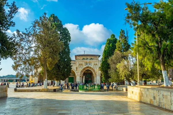 Jeruzsálem, Izrael, szeptember 9-én 2018-ban: Al-Aqsa mecset Jerusale — Stock Fotó