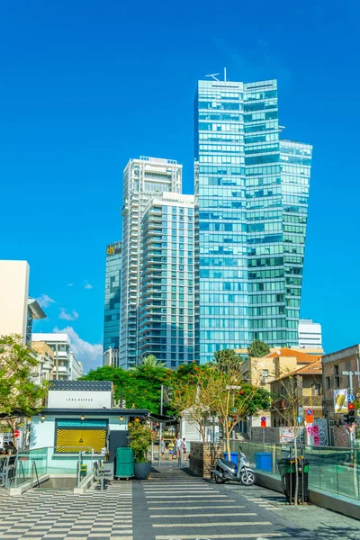 Tel Aviv, İsrail, 9 Eylül 2018: Rotschild boule görünümünü