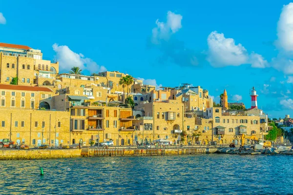 Tel aviv, israel, 9. september 2018: blick auf den hafen von jaffa i — Stockfoto