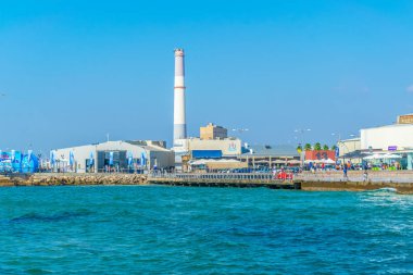 Tel Aviv, İsrail, 10 Eylül 2018: Te eski bağlantı noktası görünümünü