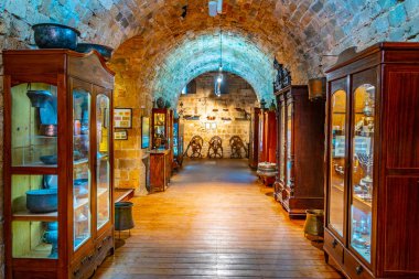 Acre, İsrail, 12 Eylül 2018: İç t hazineleri