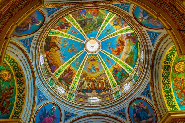 HAIFA, ISRAEL, SEPTEMBER 11, 2018: Interior of stella maris mona — Stock Photo, Image