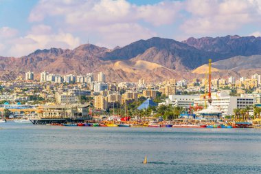 Eilat, İsrail, 30 Aralık 2018: Eilat İsrail'in Seaside
