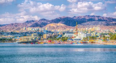 Eilat, İsrail, 30 Aralık 2018: Eilat İsrail'in Seaside