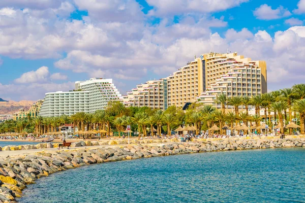 Eilat, israel, dezember 30, 2018: hotels in israeli holiday reso — Stockfoto