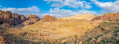 Petra, Jordan büyük tapınağın kalıntıları