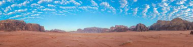 wadi rum çölde Ürdün peyzaj 