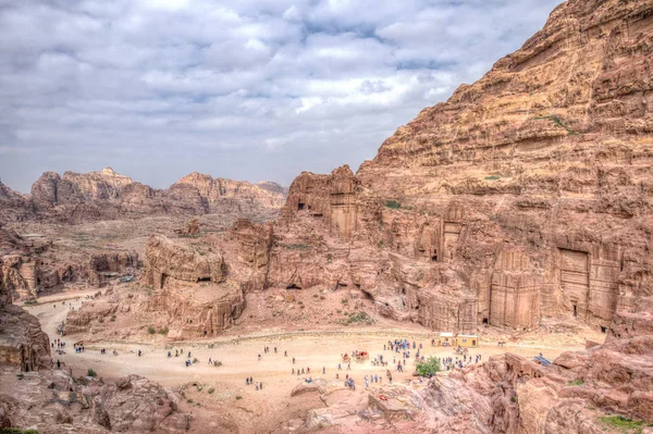 Tumbas reales en Petra, Jordania — Foto de Stock