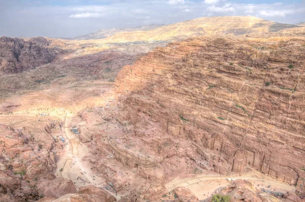 Vista aérea de Petra en Jordania —  Fotos de Stock
